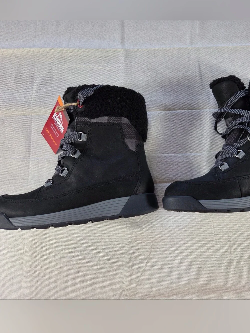 Kodiak Waterproof PrimaLoft Winter Snow Boots Black Women's US 5 NWT